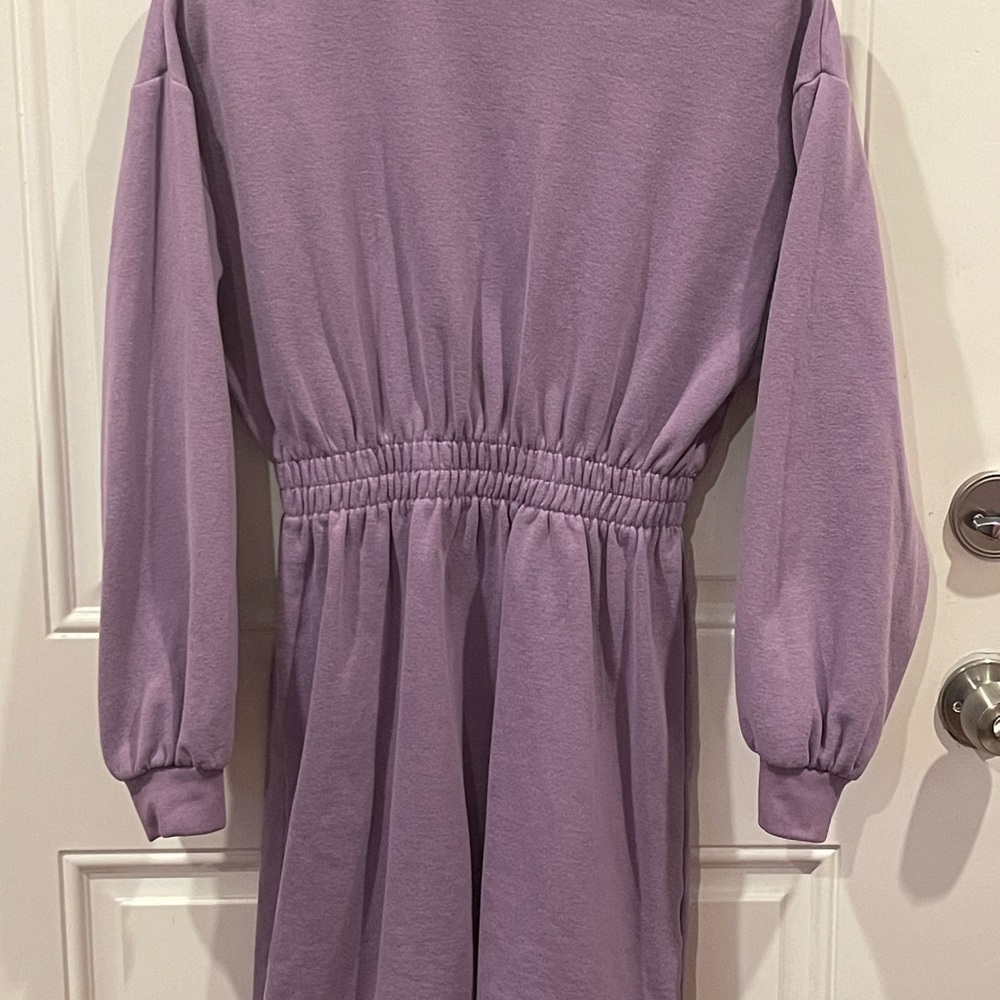 Purple sweater dress, size XS